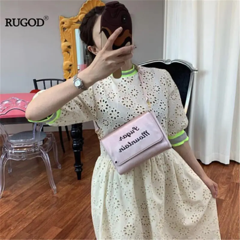 RUGOD Лето Новое шикарное вязаное крючком платье с цветочным рисунком модное Открытое платье с круглым вырезом
