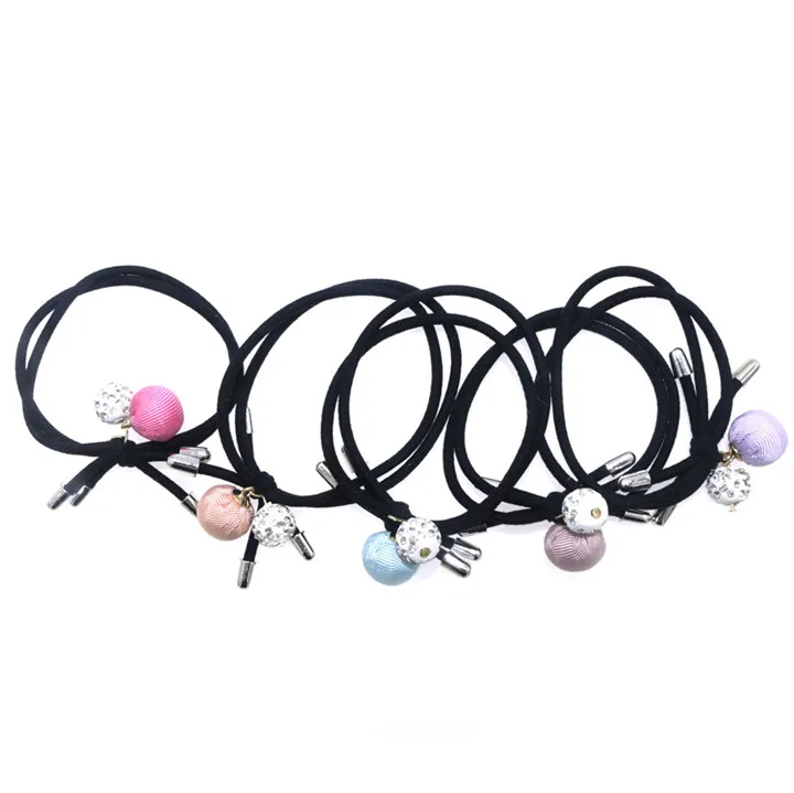 4 10pcslot Kids Elastic Hair Bands Hair Accessories For Women Headband Soft Fabric Girls Flower Hairband Children Rubber Band 30