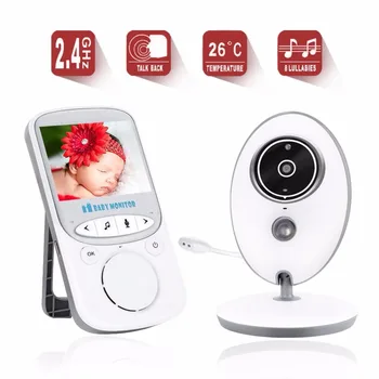 

523 baby phone camera electronic nanny 2.4 inch LCD IR Night Vision Temperature Monitor 8 Lullabies Baby Intercom baby alarm