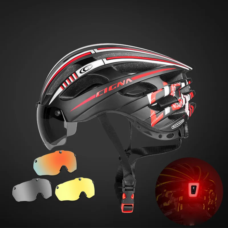 Windproof Bicycle Helmet Safety Riding Caps Breathable myopia