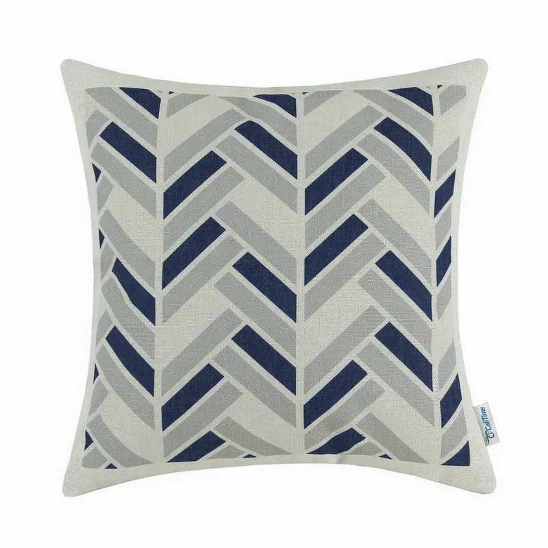 Calitime Decorative Pillows Shell Cushion Cover Home Sofa Car Navy