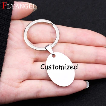

Customized Christmas Gift Custom Keyring Engraved Name,Date,Sentence,Words Printed Text For Couples Keychain Fashion Jewelry