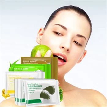 

DISAAR 8PCS 4 Pair 24K Gold Eye Mask Collagen Eye Patches Dark Circle Puffiness Bag