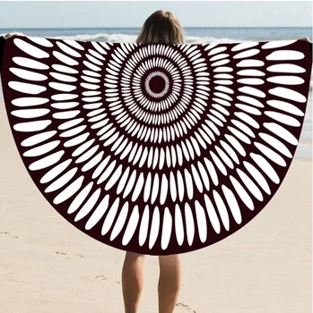 

European and American wind sunshade sun protection circular beach mat multi-functional printed scarf shawl st06-58