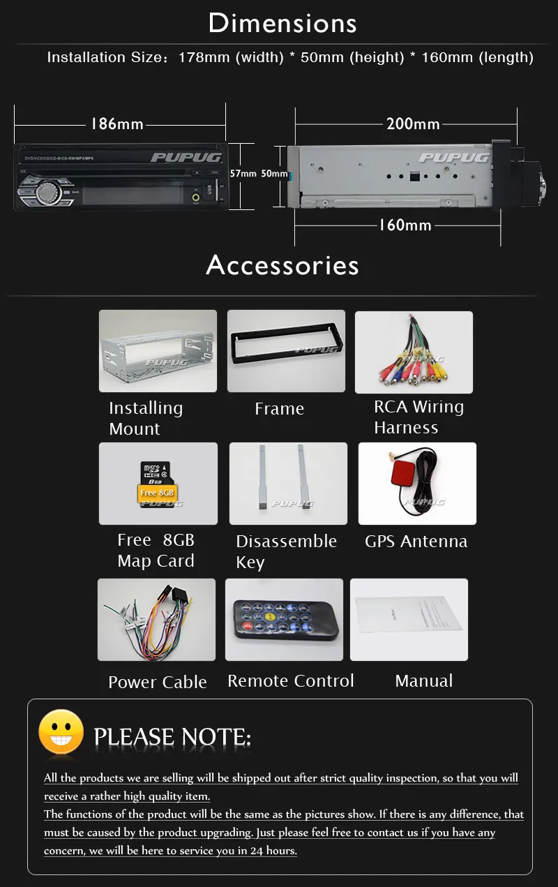 Discount 1 Din Car Stereo GPS Navigation 1 Din Car DVD 7 Inch Car Radio Detachable Panel Car Headunit Bluetooth Steering Wheel control 23