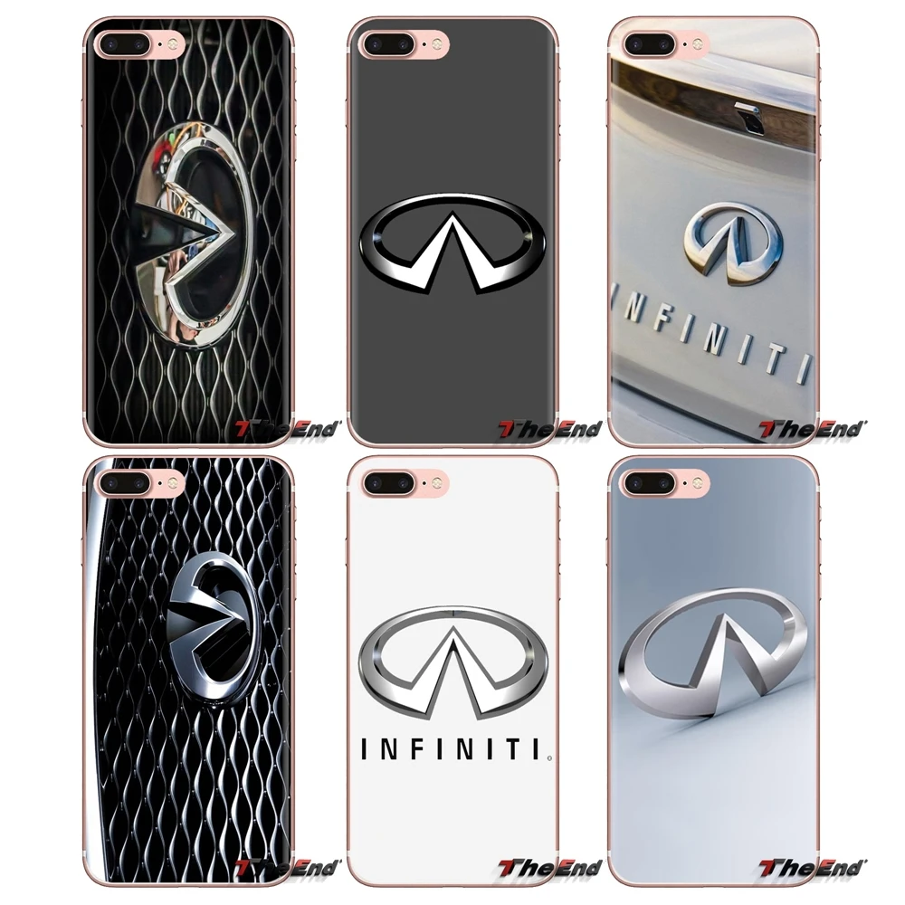 Transparent TPU Shell Cover For Xiaomi Mi4 Mi5 Mi5S Mi6 Mi A1 A2 5X 6X 8 9 Lite SE Pro Max Mix 2 3 2S Super Car Infiniti logo |