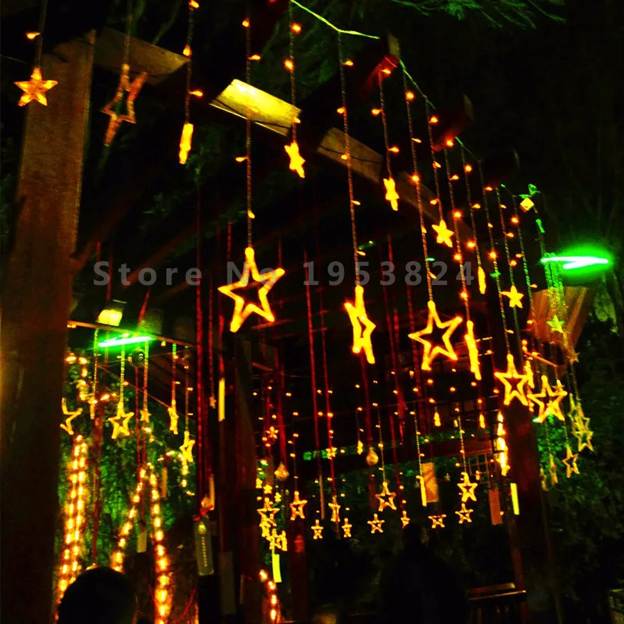 Star Curtain LED String Lights (7)