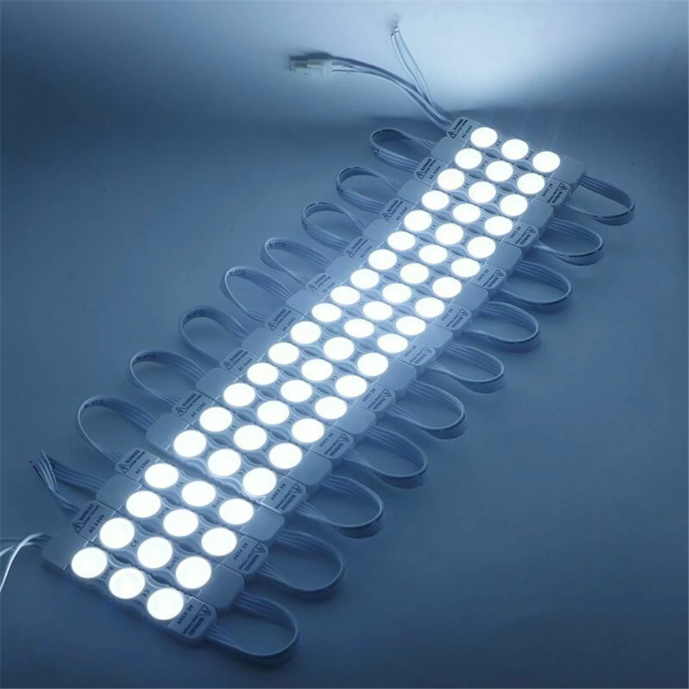 10 шт. светодиодный модуль 2835 3 LED DC12V водонепроницаемый рекламный дизайн