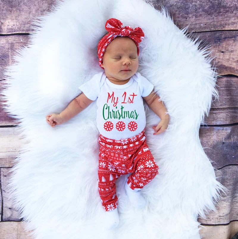 Aliexpress.com : Buy 3Pcs My First Christmas Newborn Baby Clothes Aliexpress.com : Buy 3Pcs My First Christmas Newborn Baby Clothes Set Boys Girls Clothes Romper Pants Hat Warm Outfit Gift from Reliable newborn baby ... - Aliexpress.com : Buy 3Pcs My First Christmas Newborn Baby Clothes