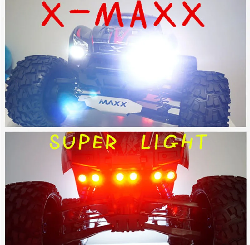 

New TRAXXAS X-MAXX Modify Upgrade Parts Headlight Taillight Front Rear LED Light Stand Switch Circuit Board Upgraded for RC Car