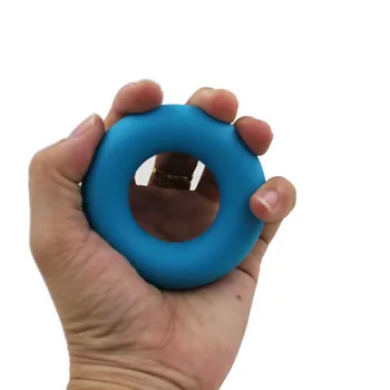 

Hand Grips Ring Shaped Silicone Lightweight Portable Gripping Ring Finger Trainer Exerciser Wrist Muscle Power Training Tool New