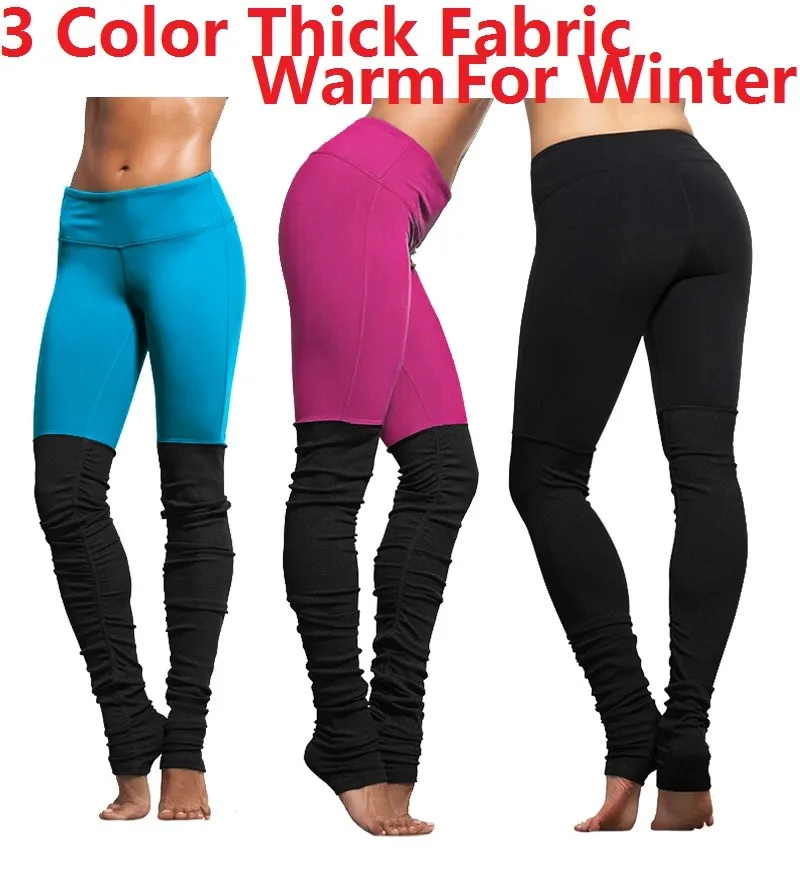 winter thick fabric warm 300gsm yoga pants teal blue purple black patches black fitness leggings gym workout pants activewear gear sports leggings running  tights