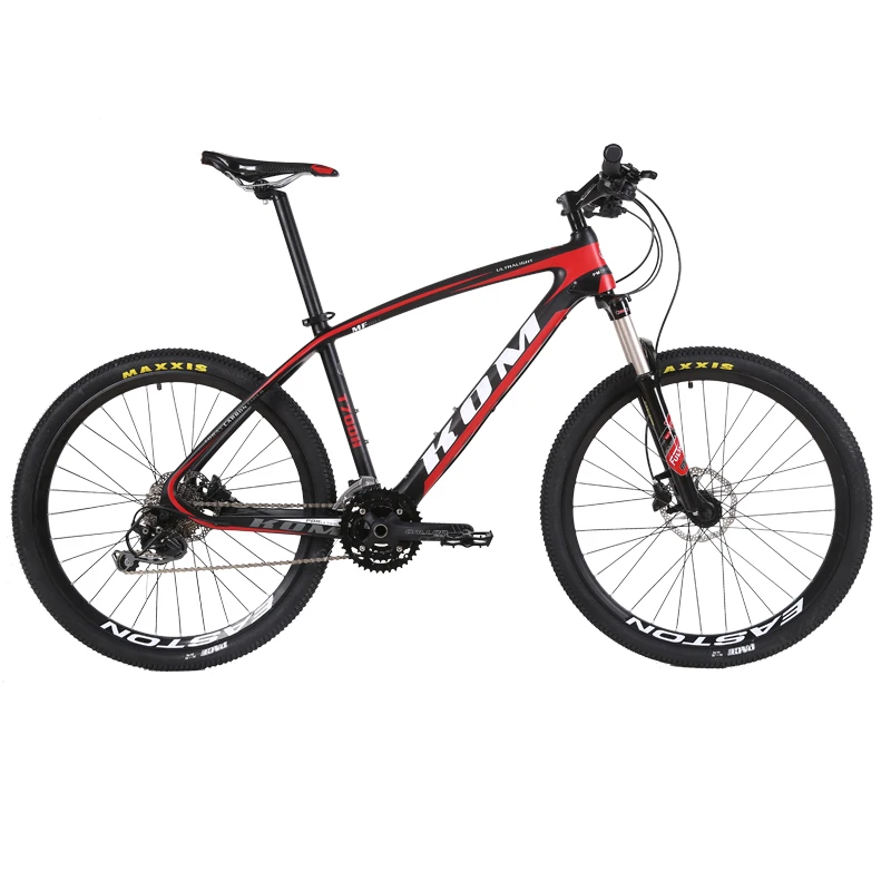 

free shipping carbon fiber mountain bike 27/30 speed lightweight double oil disc brake cross-country speed bike 26inch bicycle