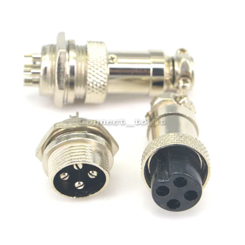 

4Pin 16mm XLR plug Aviation Ham Radio PCB Connectors