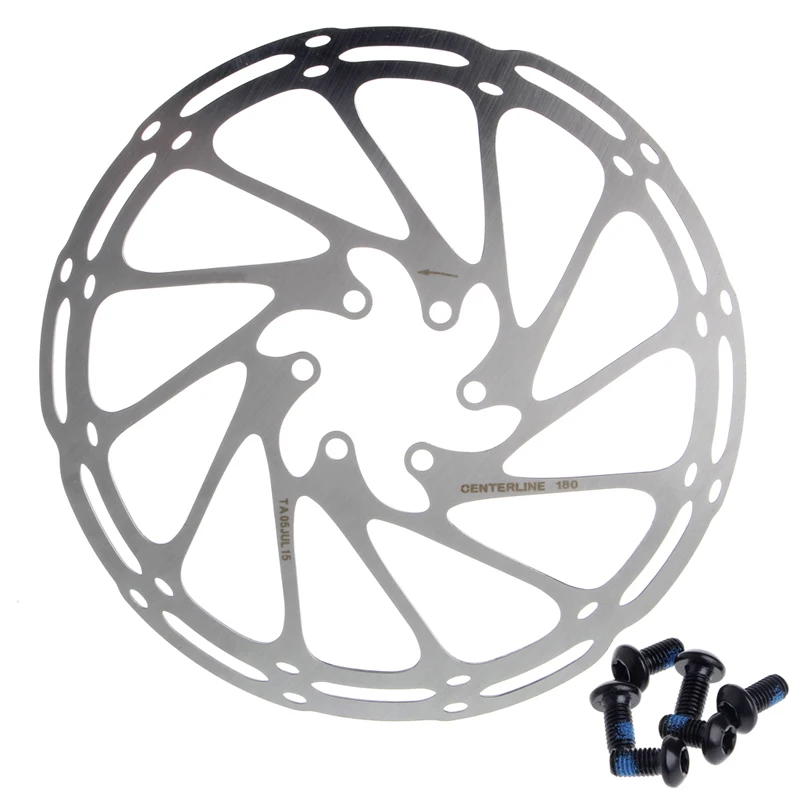 Stainless 180mm 6 Bolts Brake Disc Rotors Road Mountain Bicycle Bike Cycling MTBin Bicycle