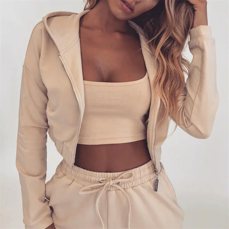

Z&P 2019 summer Autumn Two Pieces Set Hoodie Top And Pant Tracksuit Women Set Elastic Waist Leisure 2 Piece Set Women Outfits