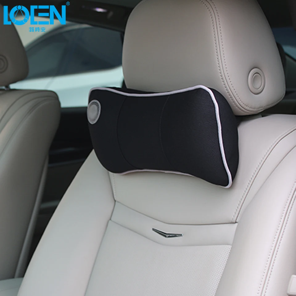 1PCS Car Seat Pillows Bone Neck Rest Pillow Memory Foam Travel Headrest Universal Cars Red Black Gray Brown Blue Beige | Автомобили и