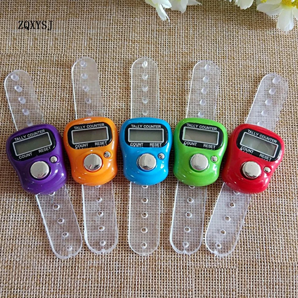 

ZQXYSJ 1Pc Hand Ring Finger Counter Digital LCD Electronic Hand Knitting Row Tally Counter 18Mar01 Drop Shiping Color Random