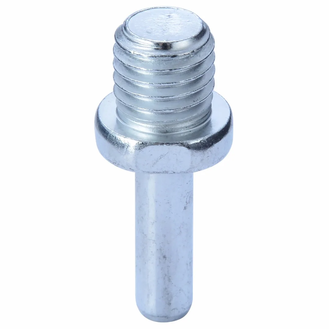 1 Pair Silver M14 Screw Spindle Drill Adapter For Auto Car Polish Wax Foam Sponge Pad Stainless steel Polisher Buffer