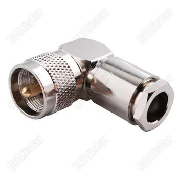 

10 Pieces UHF Male Plug PL259 Right Angle Clamp PL-259 RF Connector For LMR400 RG8 RG213 RG214 RF Coaxial Cable