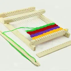 20 см * 21 DIY традиционный деревянный ткацкая игрушка ткацкий станок ручной работы вязание машина с интимные аксессуары для детей вязание