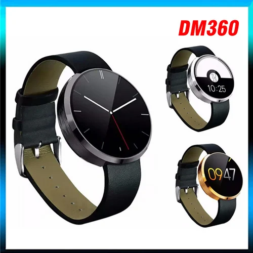 Мода мужчины часы DM360 смарт Heartrate монитор IPS экран с сердечного ритма фитнес trackerIos
