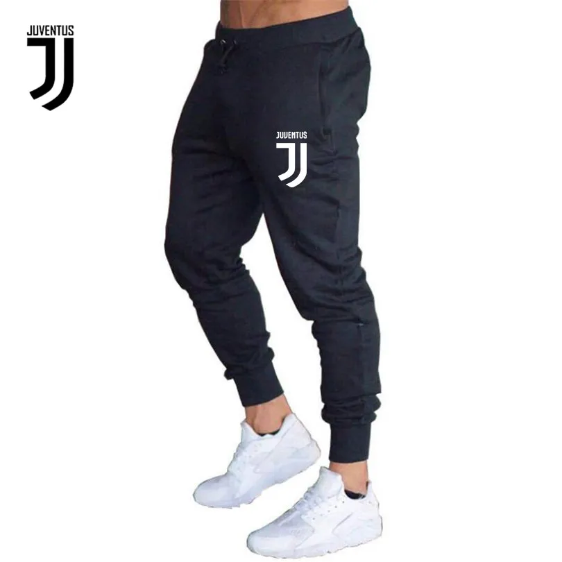 

Juventus 2019 casual pants Fitness Sports pants soccer sport pants men 4 colors simple logo printed solid jogging pants men