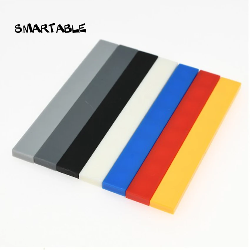 

Smartable Tile 1x8 with Groove Building Blocks Parts Creative Toys For Kids Education Compatible Major Brands 4162 50pcs/lot