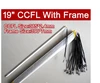 6PCS 19'' inch dual lamps CCFL with frame,LCD monitor lamp backlight with housing,CCFL with cover,CCFL:385mm,FRAME:390mm x7mm ► Photo 1/2