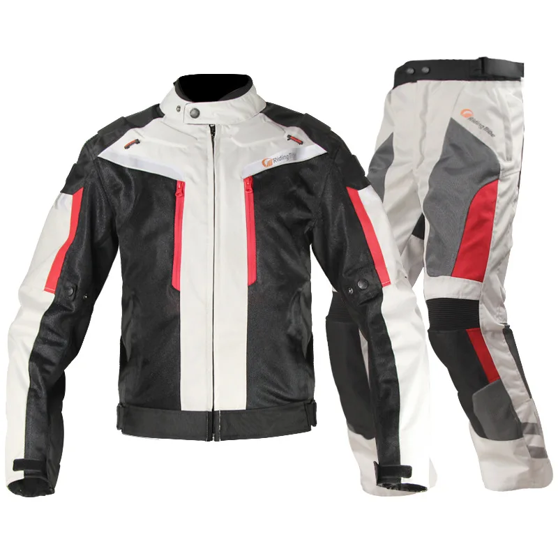

Riding Rribe Men's MX Motocross Off Road Racing Sets Jacket Pants ATV UTV Motorcycle Automobile Protective Safety Coat Trousers