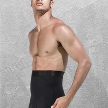 Для Мужчин's Высокая Талия стройнее тело формирователь, утягивающий живот Корректирующее белье с двойным Слои ремень анти-керлинг трусы Треугольники нижнее белье