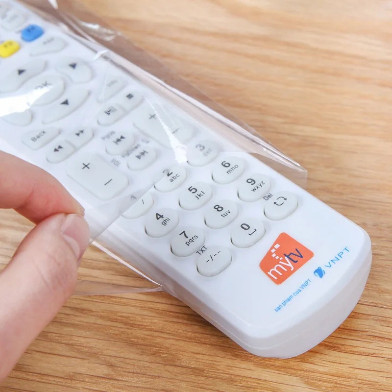 

5Pcs/set Heat Shrink Film Clear Video TV Air Condition Remote Control Protector Cover Home Waterproof Protective Case