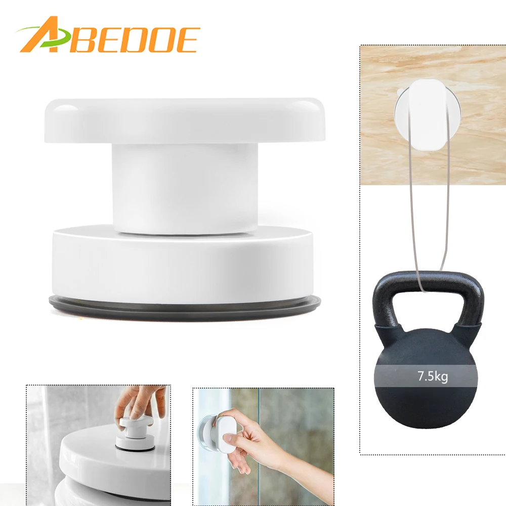 Strong Suction Wall Hook Drawer Glass Mirror Wall Tile Handles Toilet