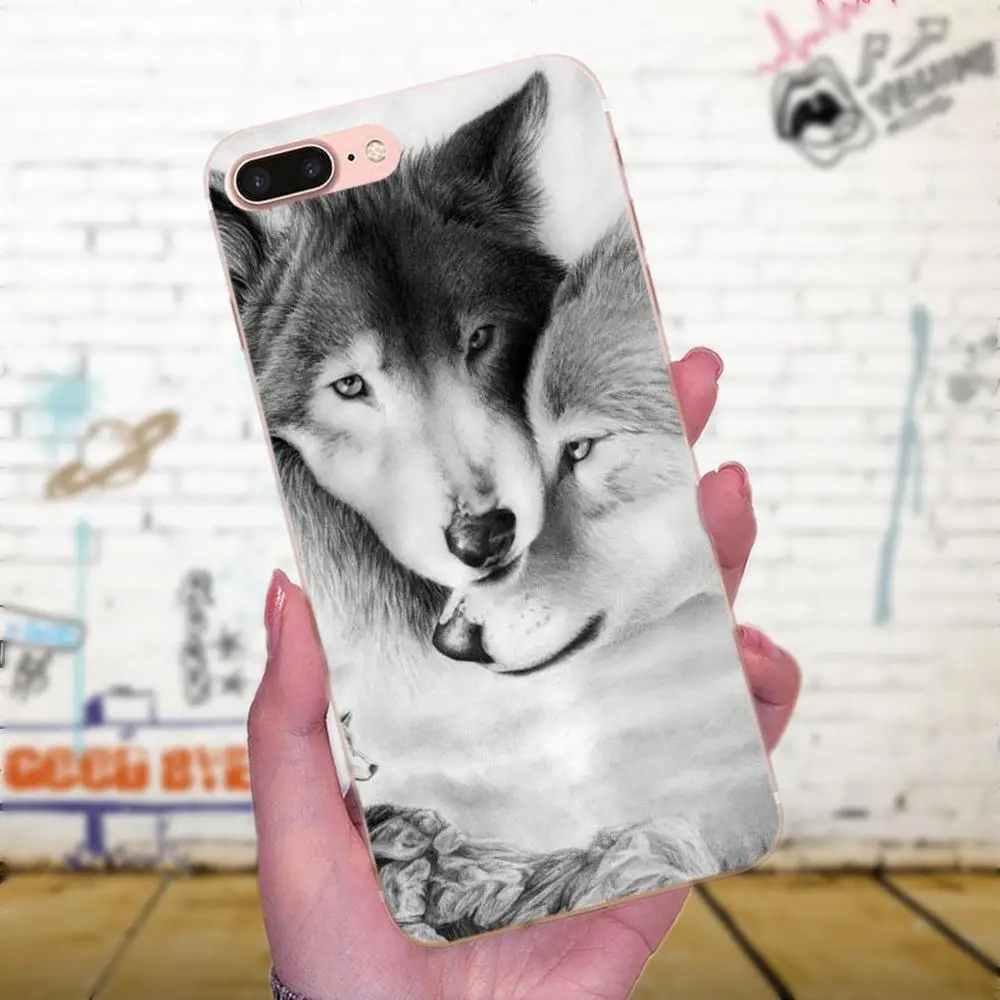 Ультратонкий Wolf On Snow идеально подходит для Galaxy A3 A5 A7 On5 On7 2015 2016 2017 Grand Alpha G850 Core2 Prime S2