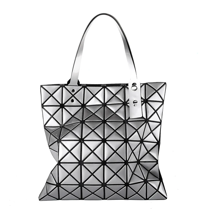 New japan style geometric rhombus patchwork fold handbags women folding ...