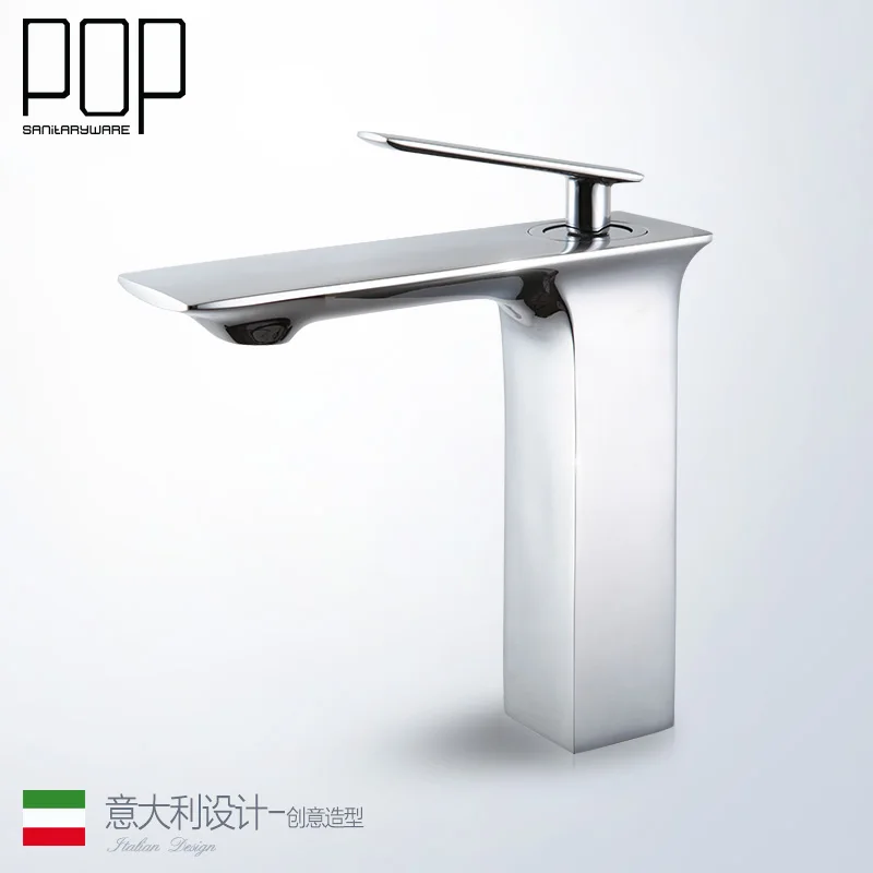 

POP Deck Mounted Chrome And Oil Rubbed Bronze Washing Basin Faucet, Bathroom Basin Water Tap