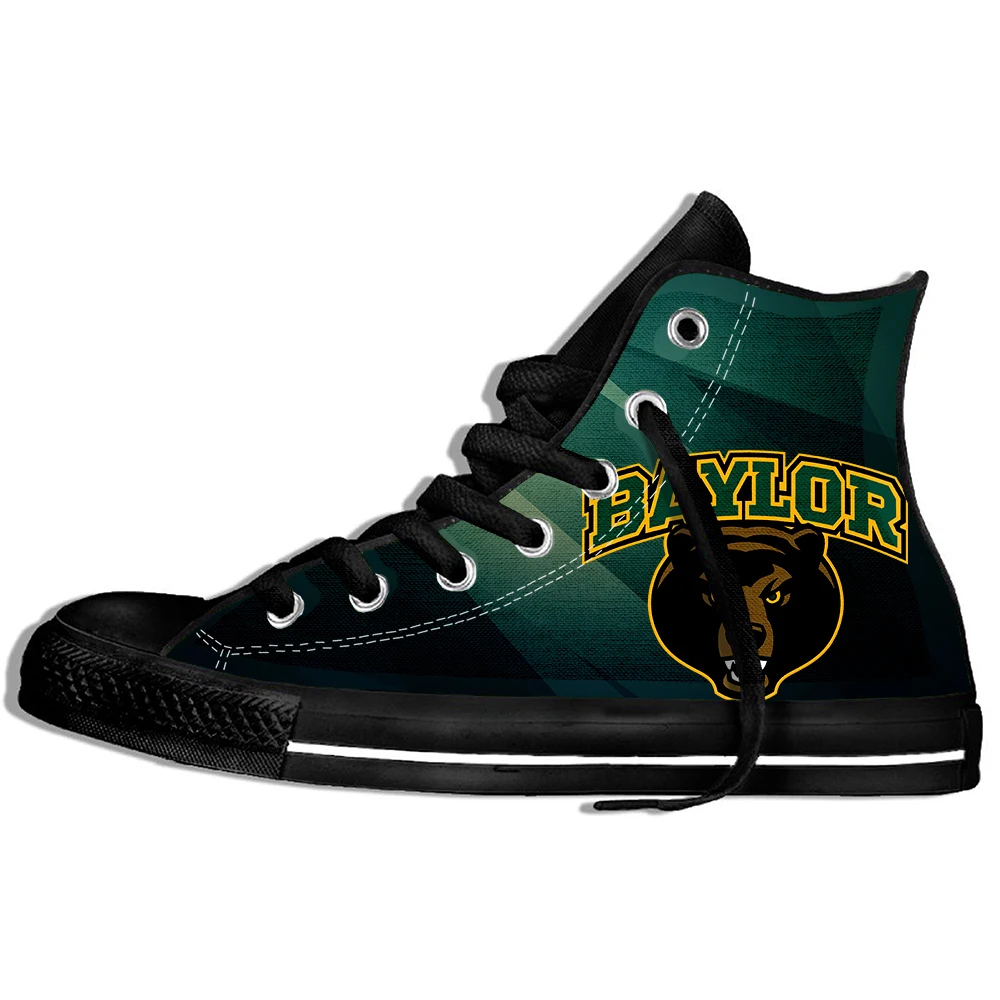 

Fashion Men's/Women's Comfortable Shoes Baylor Bears High Top Canvas Flat Shoes Breathable Lightweight Shoes