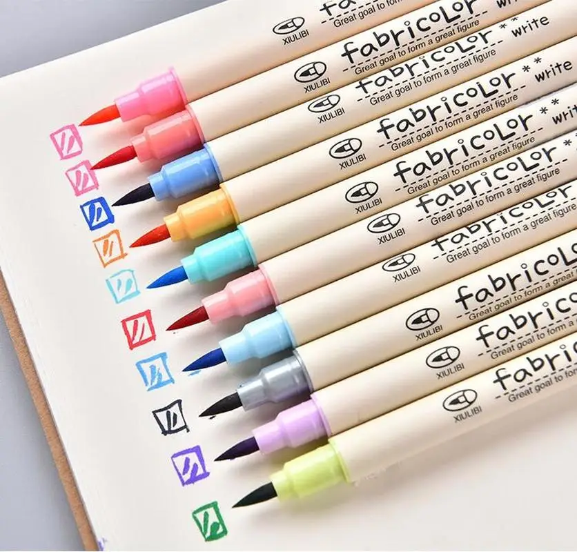 

XYDDJYNL10Color Art Markers Set Soft Headed Artist Sketch Brush Pen Markers for Animation Manga Drawing Marker Pen Art Supplies