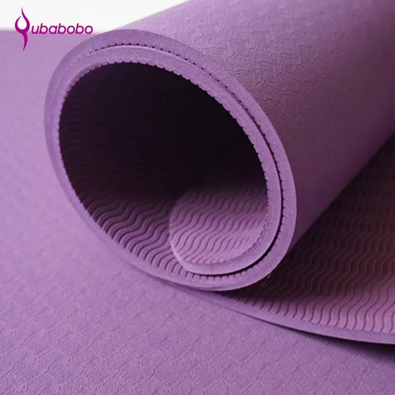 [QUBABOBO] TPE Dedicated Yoga Mat 6mm Pilates Sport Balance Cushion Multifunctional Fitness Mat Gymnastics Colchonete 183cm*61cm