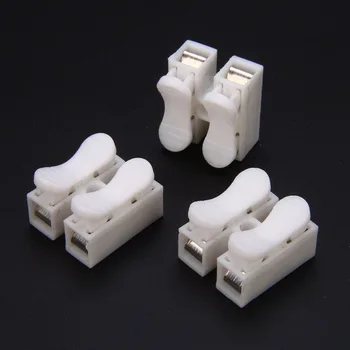 

30pcs CH2 Quick Splice Lock Wire Connectors 2Pins Electrical Cable Terminals 20x17.5x13.5mm For Easy Safe Splicing Into Wires
