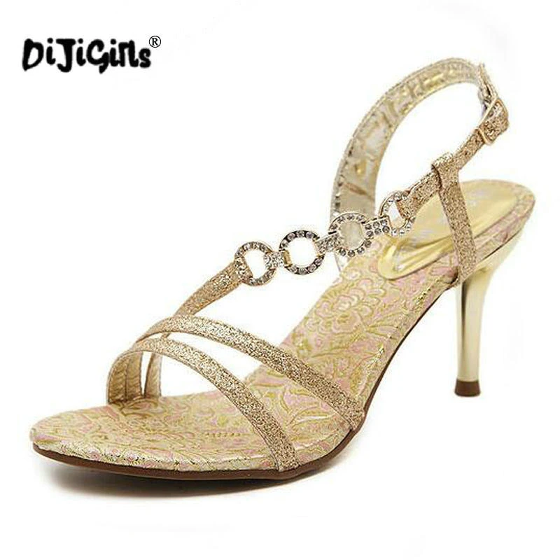 elegant gold sandals