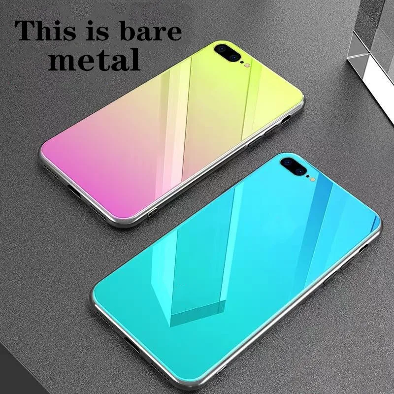 

KUGE for iphone 6 7 8 Plating Gradient Plus X XS XR MAX Case 7 Plus 8 Plus 6G 6S XSMAX Fashion Hard Red Black Gold Case