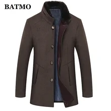 BATMO Новое поступление, зимний высококачественный шерстяной Повседневный Тренч для мужчин, мужские шерстяные куртки больших размеров M-6XL 1658