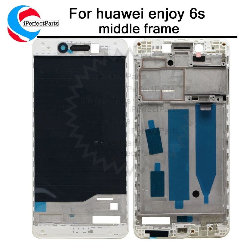 5.0&quot For huawei enjoy 6s Middle Frame Bezel Plate Cover Repair Part Free shipping+tools Black/white | Мобильные телефоны и