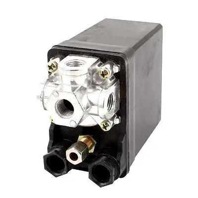 

Air Compressor Pressure Switch Control Valve 4-port 175 PSI AC 500V 20A