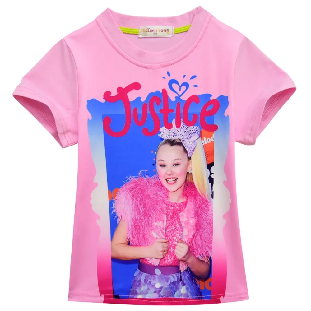 New Kids Girls JoJo Siwa Summer 100/% Cotton Short Sleeve T-shirt Tops+trousers