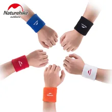 Naturehike полотенце браслет впитывает пот протирать пот мягкий запястье защита баскетбольная рука wrister Мужские дышащие хлопковые нарукавники