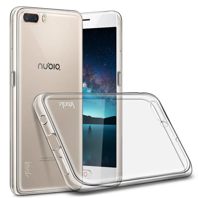 IMAK Cases for ZTE nubia M2 Stealth Case Clear 0.7mm TPU Cell Phone + Screen Protector M 2 Cover Bag |