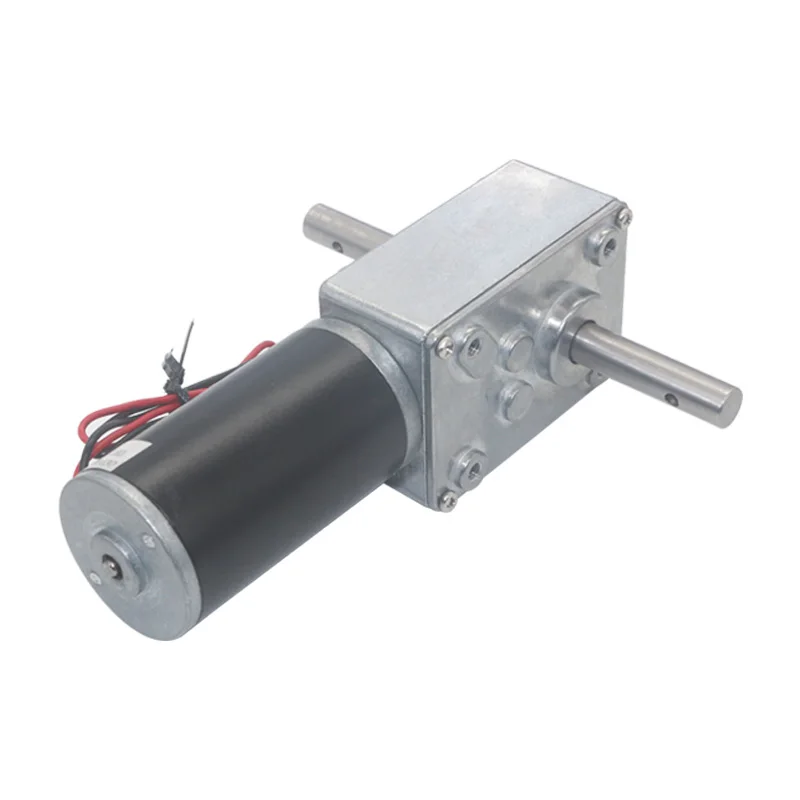 

DC 12V Gear Reduction Motor Worm Reversible Geared Motor High Torque Gear Motor 12-470RPM Electric Gearbox Reducer Motor