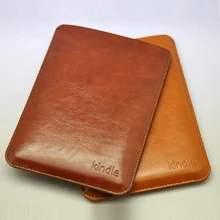 Bolsa de manga de couro do plutônio bolsa para amazon all-novo kindle 2019 10th paperwhite 1/2/3/4 8th bolso caso 6 polegada ebook comprimidos capa(China)